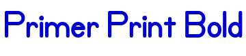 Primer Print Bold шрифт